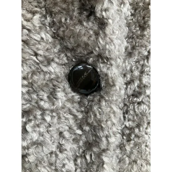 Marc by Marc Jacobs Faux Fur Short Brown Snap Front Coat, size Small - Picture 5 of 9